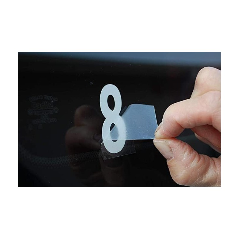 1-20 Black Number Vinyl Decals - Choose Size From 1"