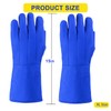Saladulce 15inch Cryogenic Gloves Low Temperature Liquid Nitrogen Protective Cowhide