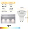 Geminilite GU10 LED Bulbs Non-Dimmable, 3000K Warm Light Replacement for
