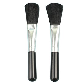 2 Pcs Diatomaceous Earth Duster Succulent Cleaning Brush, Plant Leaf Cleaner Landscape Miniature Moss Brush Gardening Tool, Black