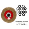 OSFTBVT 8in Bench Wire Wheel Brush | Coarse Crimped Steel
