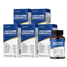 The Health Dream Guar Gum Hydrolyzate Intestinal Health Lactobacillus Prebiotic Tablets 120 tablets, 5 ea / 더건강드림 구아검가수분해물 장건강 유산균 프리바이오틱스정 120정, 5개