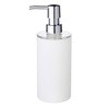 Ridder Touch Soap Dispenser, Poly Resin, White, 6.7 x 6.7