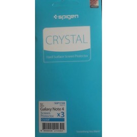 Spigen 2Lot of x3 Spigen Galaxy Note 4 Crystal Clear Screen Protector with Crystal Film