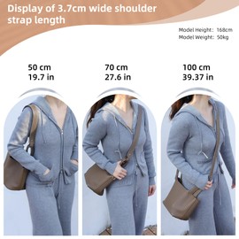 DGAZ TC leather shoulder strap for Hermes Picotin/Lindy/Evelyne, handmade, replaceable crossbody bags strap(1.5 Inch Wide,27.6 Inch Long,Etoupe grey(Gold studs)