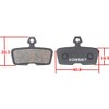 SOMMET 4 pairs Resin and Semi-Metallic Disc Brake Pads fit
