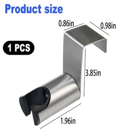 Bidet Sprayer Holder Universal Bidet Attachment Holder Stainless Steel Bathroom Attachment Hanging Bracket for Hand Shower Toilet Bidet Sprayer (Stainless Steel)