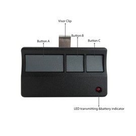2 Replacement Compatible with LiftMaster 91LM, 92LM, 94LM, 96LM, 970LM, 971LM, 972LM, 973LM, 973W, 974LM Garage Door Opener Remote, Red or Orange Learn Button openers 1997-2005, 390MHz