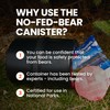 UDAP NO-FED-BEAR Bear Resistant Canister, Hiking Camping Backpacking Hunting Food