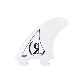 Ronix Fin-S 2.0 Tool-Less Center Surf Fin (1 Pack), White, 3.0 Inches