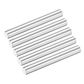 sourcing map 5Pcs 6mm X 50mm Dowel Pin 304 Stainless Steel Cylindrical Shelf Support Pin Fasten Elements Silver Tone