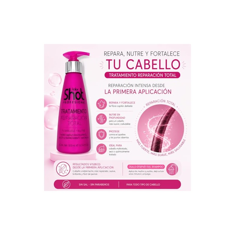 Kolorshot Reparación Total | Tratamiento Capilar Intensivo para Cabello Maltratado