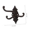 NOLITOY 2pcs Antique Iron Wall Mounted Hooks Swivel Arms Design