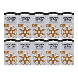 Rayovac Extra Advanced, size 312 Hearing Aid Battery (pack 60 pcs)