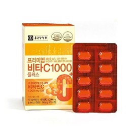 종근당건강 프리미엄 비타C1000 플러스 3박스(총300정) Jonggeun-Dang Health Premium Vitamin C1000 Plus 3 Boxes (Total 300 Tablets)