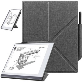 ZOENHWA Case for 10.3 inch Remarkable 2 (2020 Released) - with Stable Folding Stand Design and Pen Pocket,Remarkable 2 10.3" Digital Paper Tablet Cover, Not Fit Remarkable 1- grey