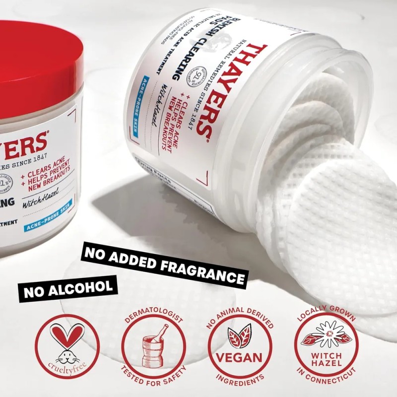 Thayers Almohadillas Exfoliantes Anti Imperfecciones 60pz Grasa Día/noche