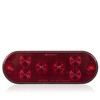 Maxxima M63354R Low Profile Oval Red STT Lightnings Surface Mount