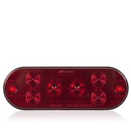 Maxxima M63354R Low Profile Oval Red STT Lightnings Surface Mount Female PL-3 Connector