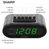 SHARP Digital Alarm with AccuSet - Automatic Smart Clock, Never