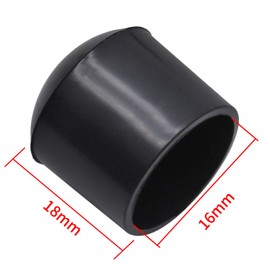 Bonsicoky 40Pcs Chair Leg Tips, 5/8 Inch Non-Slip Rubber Furniture Leg Caps Black Round Table Feet Covers Floor Protectors (16mm)