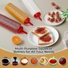 3 Pack 12 oz Condiment Squeeze Bottles, Leakproof Flip Top