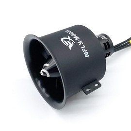 XFLY-MODEL 80mm 12-Blade EDF Ducted Fan with 6S Brushless Inrunner 3665-KV2300 Motor PRO Model Jet Aircraft