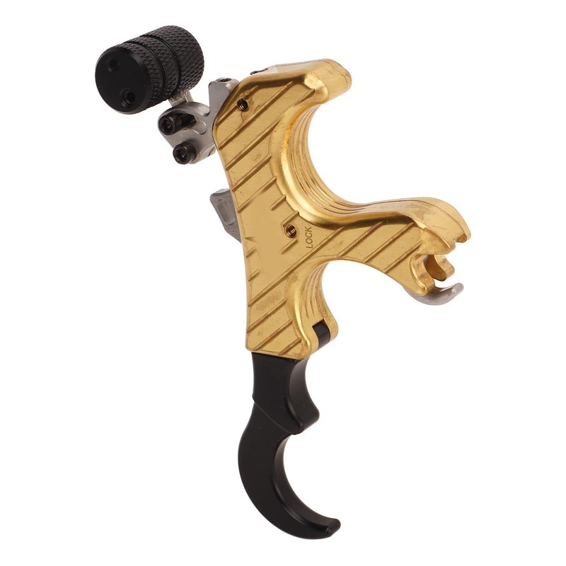 Bow Release Aids Aluminum Alloy Adjustable 4 Finger 360 Degree