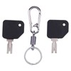 ZTUOAUMA 2X Forklift Keys #166 186304 1430 with Plastic Handle