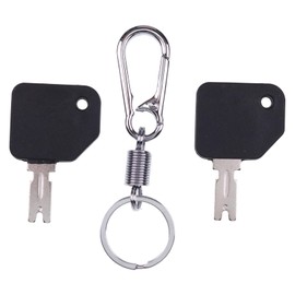 ZTUOAUMA 2X Forklift Keys #166 186304 1430 with Plastic Handle and Key Chain Universal Compatible with Hyster S30XL and More Forklifts