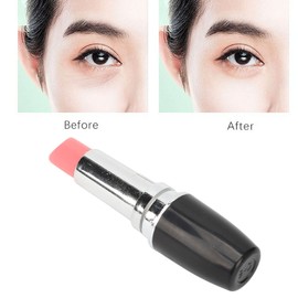 ZJchao Face Massager, Lipstick Massager Portable Black Lipstick Shape Vibration Face Massage Wand Handheld Eye Massager to and Firm Skin Eye Wand for Eye Women Daily Skincare Tools