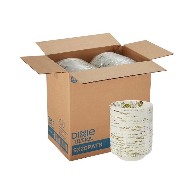 Dixie Ultra Pathways Heavy-Weight Paper Bowls, 20 oz., 125/Pack (SX20PATH)