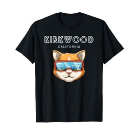 Kirkwood California - Funny Ski and Snowboard Cat T-Shirt