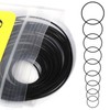 Gtziqa O Ring Watch Gasket, 28 Pcs 0.6mm Waterproof Rubber
