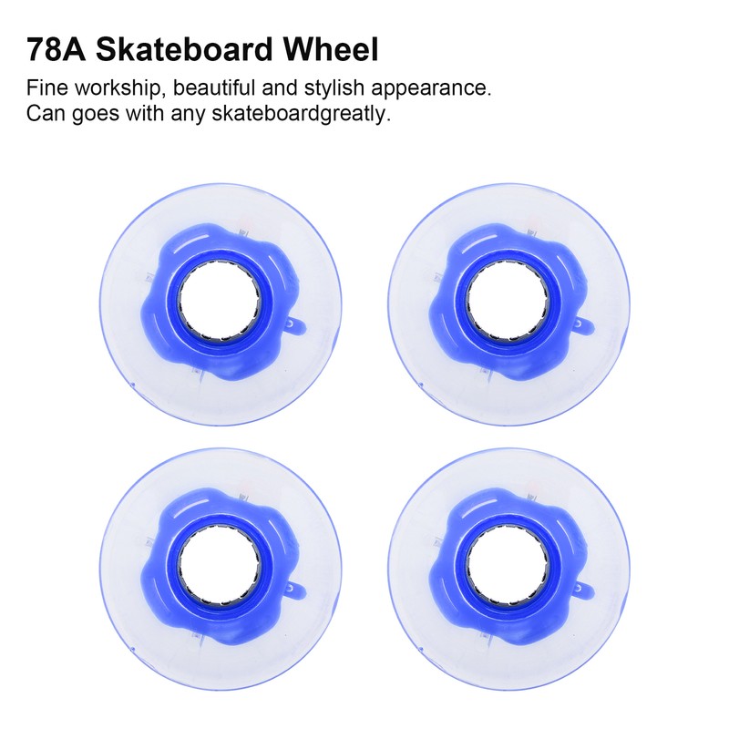 78A 60x45mm HighElastic Skateboard Flash Wheel PU Filling for Longboard