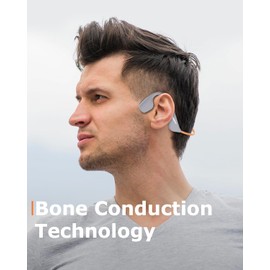 MONODEAL Bone Sound Headphones Bluetooth 5.3, Bone Conduction Headphones with 20H Playtime, Open Ear Headphones with Light, IP67 Waterproof Sports Headphones for Running, Cycling, Training, Hiking