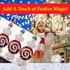 VFM - Red & White 10cm Sweet Baubles Swirl Candy