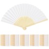 WAYASDCU 100pcs Paper Fans Handheld Folding Fans Bulk Fans for