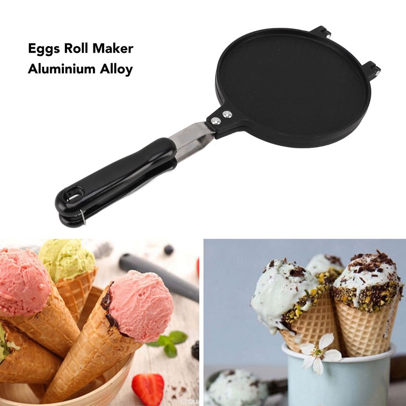 Eggs Roll Maker Waffle Cone Maker Household Round Shape Aluminum