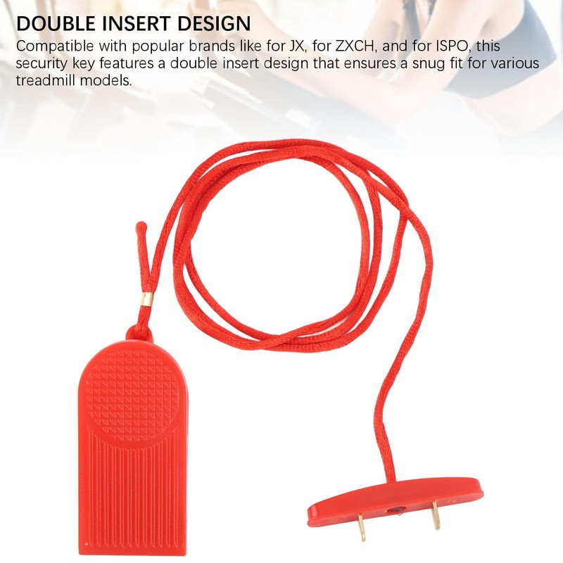 WQAPVHBG Treadmill Magnet Safety Key, Double Insert Treadmill Safety Key