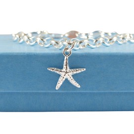 Starfish Bracelet, Sterling Silver, Medium