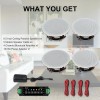 Herdio 4 Speakers 6.5" Bluetooth Ceiling / Wall Speaker Kit,