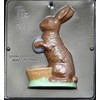 7" Bunny Facing Left Chocolate Candy Mold Easter 804
