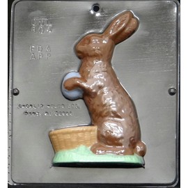 7" Bunny Facing Left Chocolate Candy Mold Easter 804
