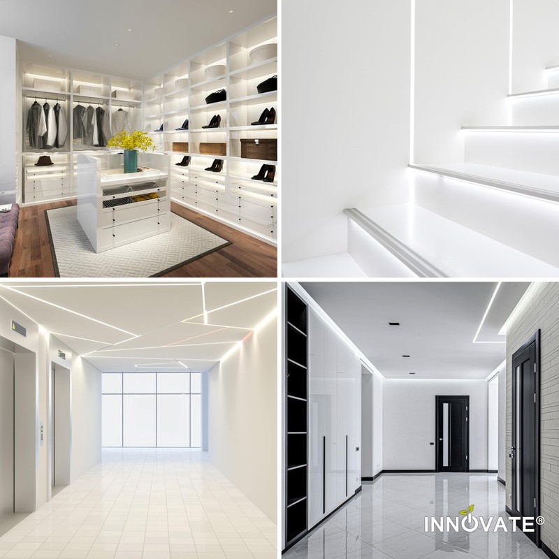 INNOVATE LED Profile 2 m, LED Aluminium Profile, Mounting Profile