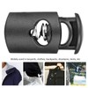 300Pcs Single Hole Cord Locks, Spring Plastic Cord Locks Nylon