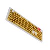 104Pcs Keycaps Metallic Durable Stable TwoTone Translucent Backlit Mechanical Keyboard