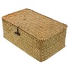 Ciieeo Wicker Shelf Baskets Bins with Lid Handwoven Storage Baskets