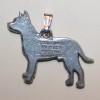 Pit Bull Terrier Pitbull Fine Pewter Pendant w Chain Necklace