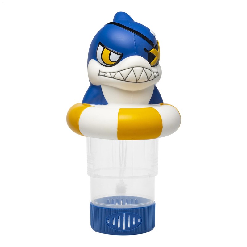 Floating Chlorine Dispenser - Pool Chlorine Holder Floater,Shark Design Fit